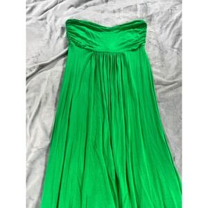 Lani California Strapless Spring/Summer Green Floor Length Maxi Dress Sz Small